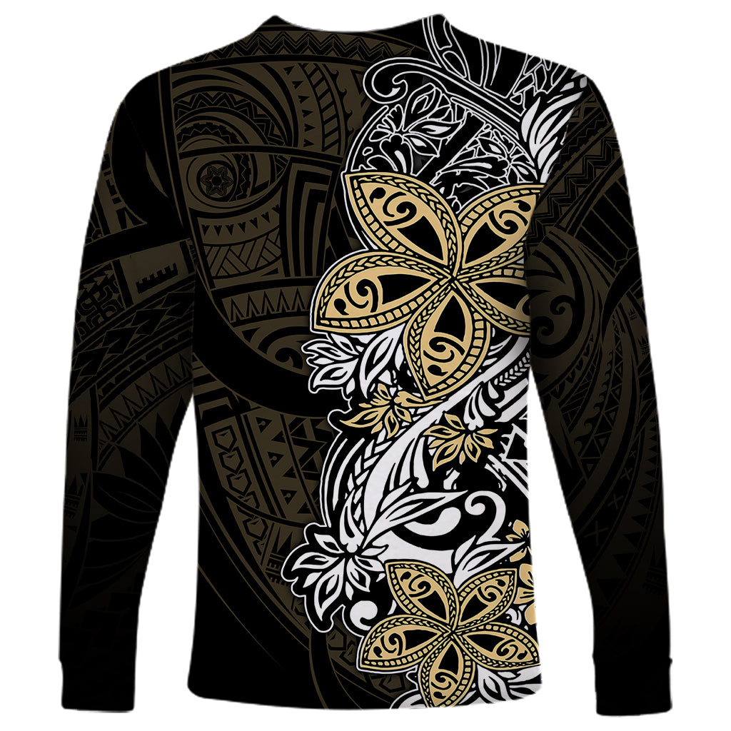 Polynesian Pride Long Sleeve Shirt Tiare With Plumeria Mix Style - Wonder Print Shop