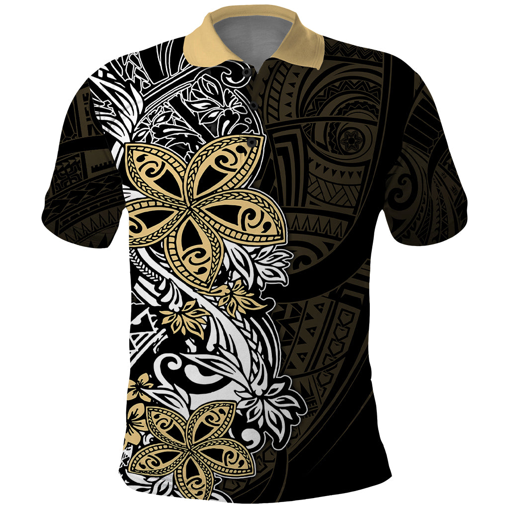 Polynesian Pride Polo Shirt Tiare With Plumeria Mix Style - Wonder Print Shop
