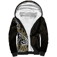 Polynesian Pride Sherpa Hoodie Tiare With Plumeria Mix Style - Wonder Print Shop