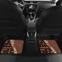 Bula Fiji Car Mats Tribal Masi Tapa - Brown LT7 - Wonder Print Shop