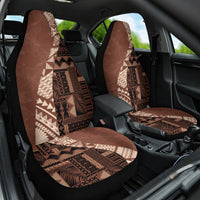 Bula Fiji Car Seat Cover Tribal Masi Tapa - Brown LT7 - Wonder Print Shop