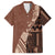 Bula Fiji Hawaiian Shirt Tribal Masi Tapa - Brown - Wonder Print Shop