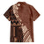 Bula Fiji Hawaiian Shirt Tribal Masi Tapa - Brown - Wonder Print Shop