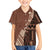 Bula Fiji Hawaiian Shirt Tribal Masi Tapa - Brown - Wonder Print Shop