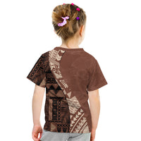 Bula Fiji Kid T Shirt Tribal Masi Tapa - Brown - Wonder Print Shop
