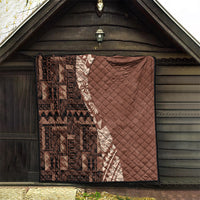 Bula Fiji Quilt Tribal Masi Tapa - Brown - Wonder Print Shop