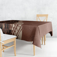 Bula Fiji Tablecloth Tribal Masi Tapa - Brown - Wonder Print Shop