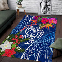 Guam Christmas Area Rug Turtle Mix Tapa Felis Pasgua LT7 - Wonder Print Shop