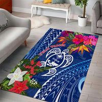 Guam Christmas Area Rug Turtle Mix Tapa Felis Pasgua LT7 - Wonder Print Shop