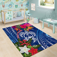 Guam Christmas Area Rug Turtle Mix Tapa Felis Pasgua LT7 - Wonder Print Shop