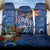 Guam Christmas Back Car Seat Cover Turtle Mix Tapa Felis Pasgua LT7 - Wonder Print Shop