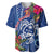 Guam Christmas Baseball Jersey Turtle Mix Tapa Felis Pasgua LT7 - Wonder Print Shop