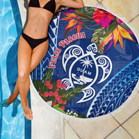 Guam Christmas Beach Blanket Turtle Mix Tapa Felis Pasgua LT7 - Wonder Print Shop