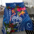 Guam Christmas Bedding Set Turtle Mix Tapa Felis Pasgua LT7 - Wonder Print Shop