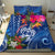 Guam Christmas Bedding Set Turtle Mix Tapa Felis Pasgua LT7 - Wonder Print Shop