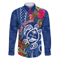 Guam Christmas Family Matching Short Sleeve Bodycon Dress and Hawaiian Shirt Turtle Mix Tapa Felis Pasgua - Wonder Print Shop