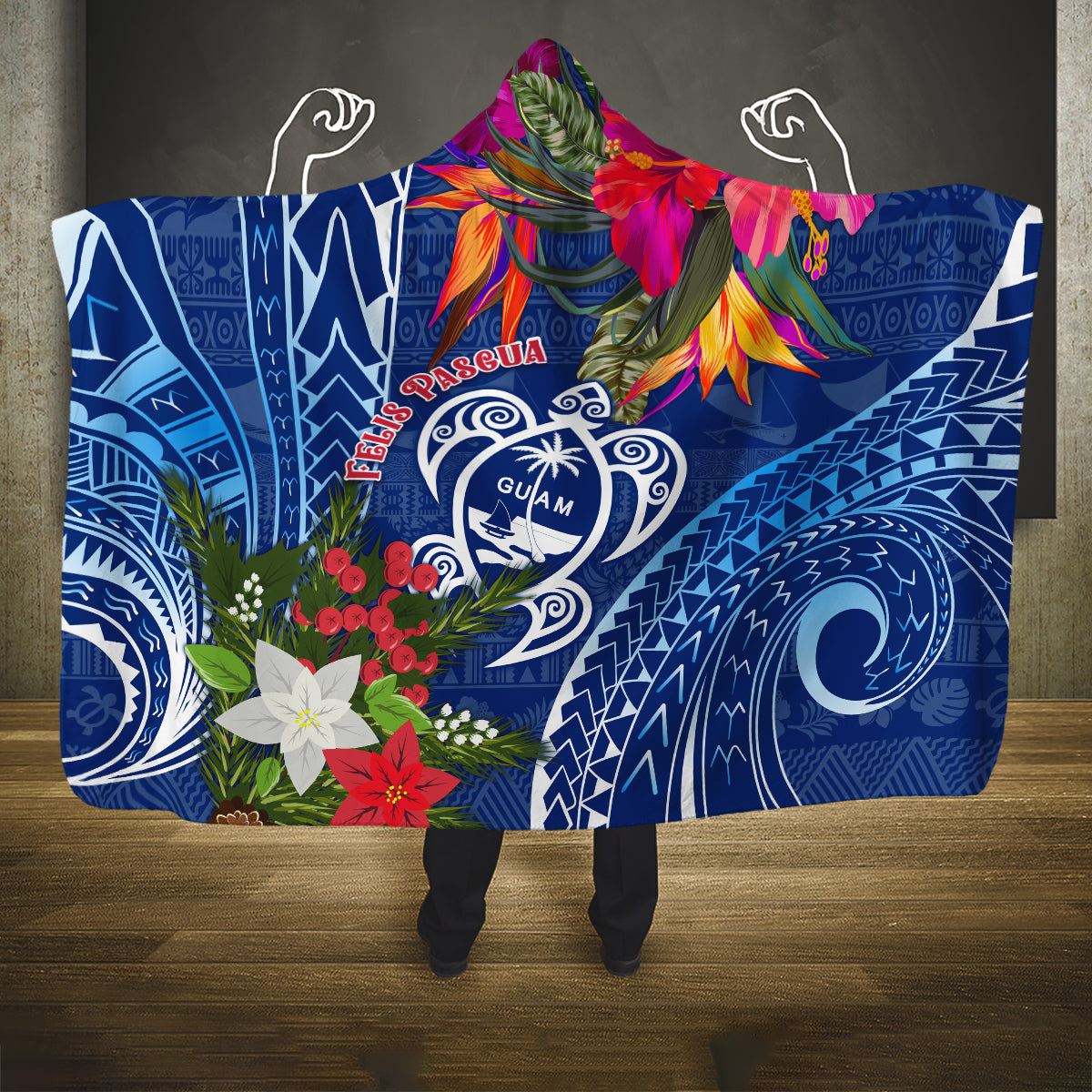 guam-christmas-hooded-blanket-turtle-mix-tapa-felis-pasgua