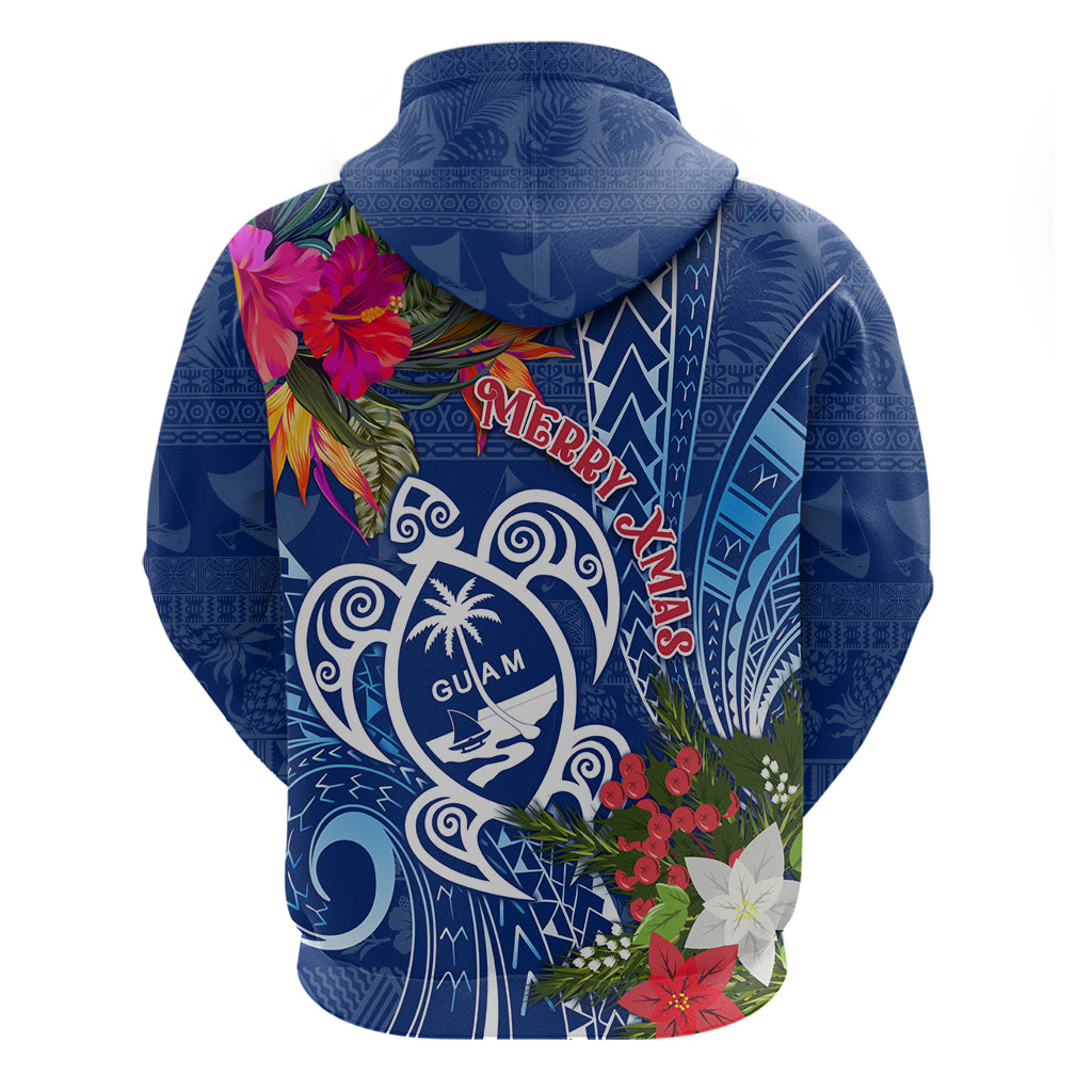 Guam Christmas Hoodie Turtle Mix Tapa Felis Pasgua - Wonder Print Shop