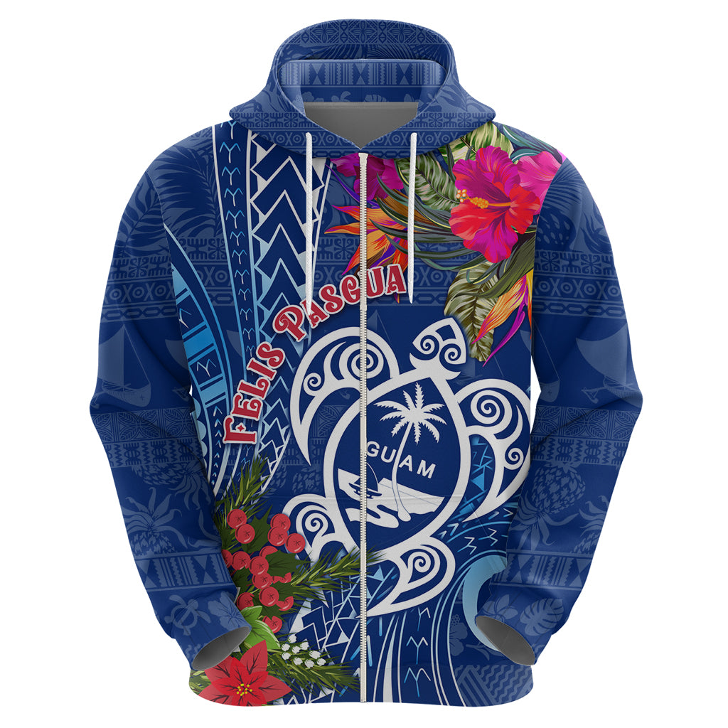 Guam Christmas Hoodie Turtle Mix Tapa Felis Pasgua - Wonder Print Shop