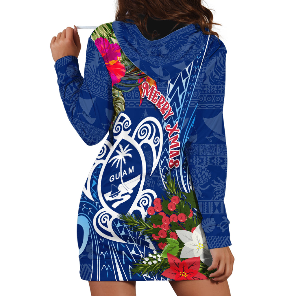 Guam Christmas Hoodie Dress Turtle Mix Tapa Felis Pasgua - Wonder Print Shop