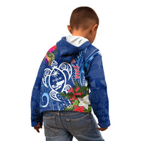 Guam Christmas Kid Hoodie Turtle Mix Tapa Felis Pasgua - Wonder Print Shop