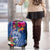 Guam Christmas Luggage Cover Turtle Mix Tapa Felis Pasgua - Wonder Print Shop