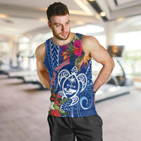 Guam Christmas Men Tank Top Turtle Mix Tapa Felis Pasgua - Wonder Print Shop