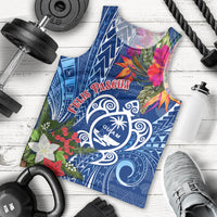 Guam Christmas Men Tank Top Turtle Mix Tapa Felis Pasgua - Wonder Print Shop