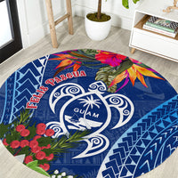 guam-christmas-round-carpet-turtle-mix-tapa-felis-pasgua