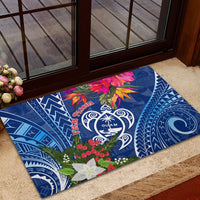 Guam Christmas Rubber Doormat Turtle Mix Tapa Felis Pasgua - Wonder Print Shop