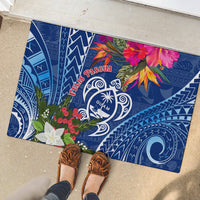 Guam Christmas Rubber Doormat Turtle Mix Tapa Felis Pasgua - Wonder Print Shop