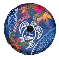 Guam Christmas Spare Tire Cover Turtle Mix Tapa Felis Pasgua - Wonder Print Shop