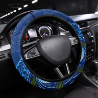 Guam Christmas Steering Wheel Cover Turtle Mix Tapa Felis Pasgua - Wonder Print Shop