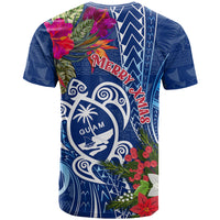 Guam Christmas T Shirt Turtle Mix Tapa Felis Pasgua - Wonder Print Shop