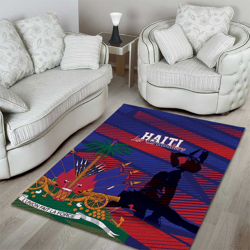 Haiti Football Les Grenadiers Area Rug Echoes of History - Wonder Print Shop