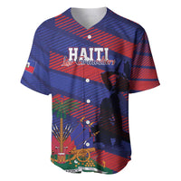 Haiti Football Personalized Les Grenadiers Baseball Jersey Echoes of History - Wonder Print Shop