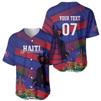 Haiti Football Personalized Les Grenadiers Baseball Jersey Echoes of History - Wonder Print Shop