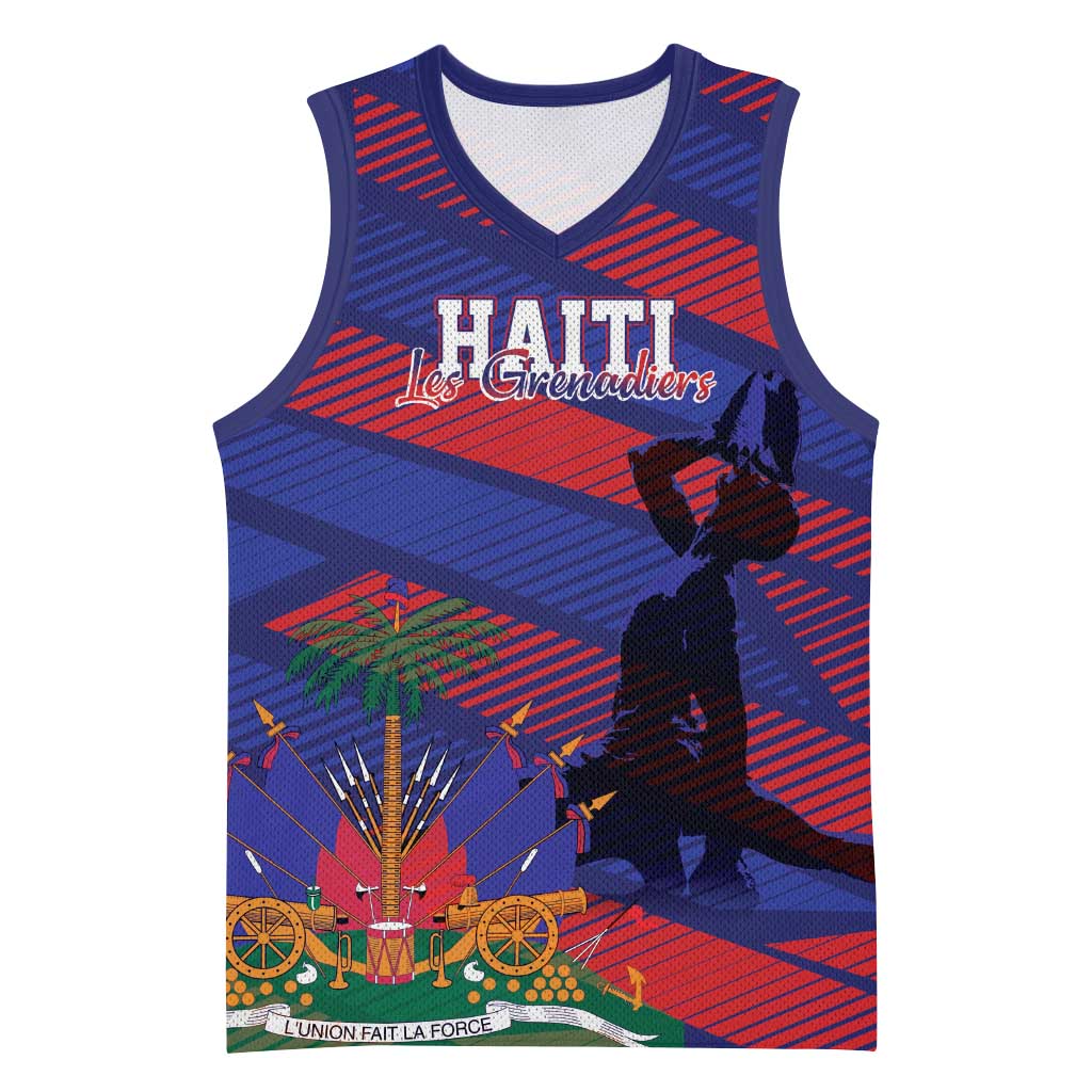 Haiti Football Personalized Les Grenadiers Basketball Jersey Echoes of History - Wonder Print Shop