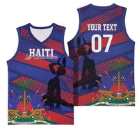 Haiti Football Personalized Les Grenadiers Basketball Jersey Echoes of History - Wonder Print Shop