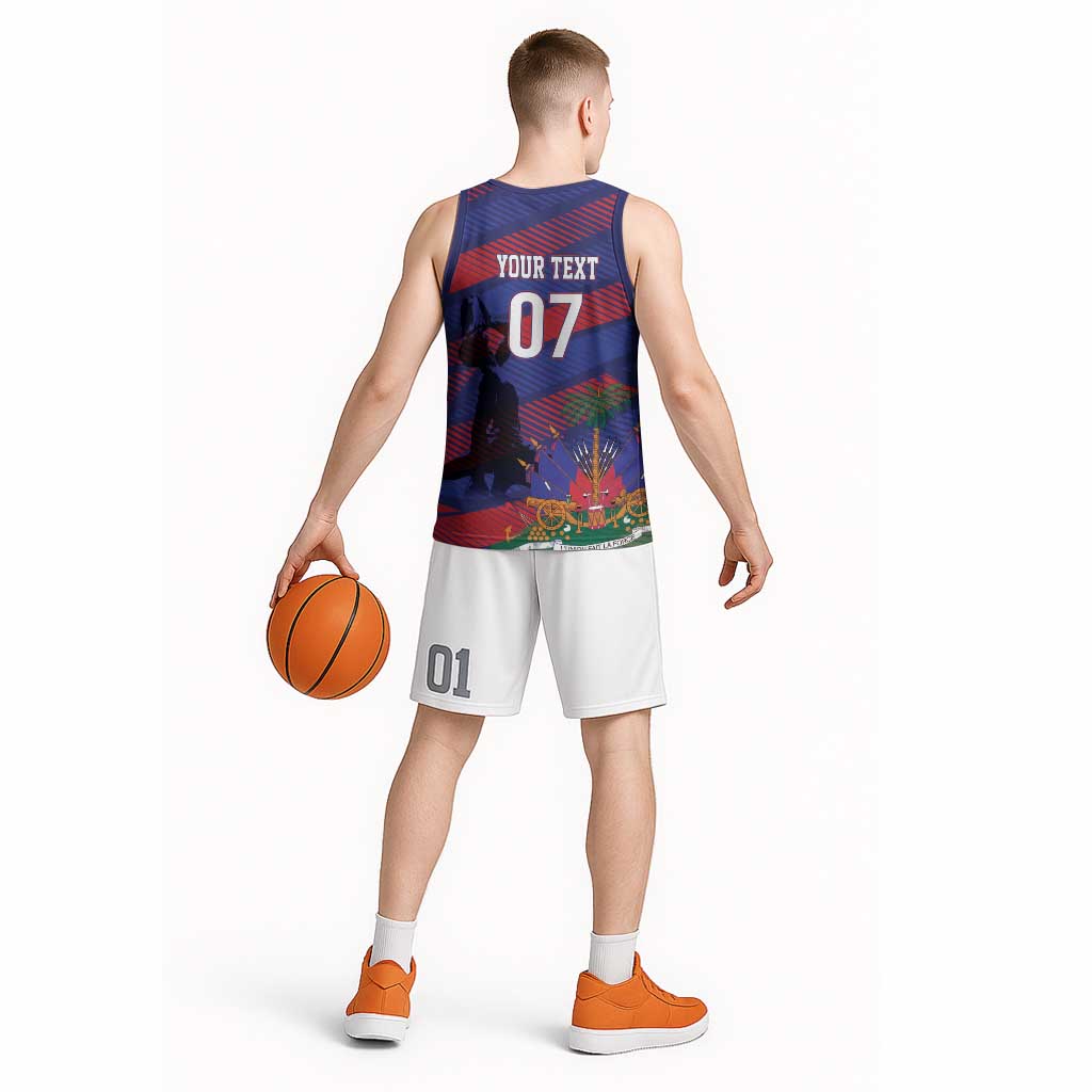Haiti Football Personalized Les Grenadiers Basketball Jersey Echoes of History - Wonder Print Shop