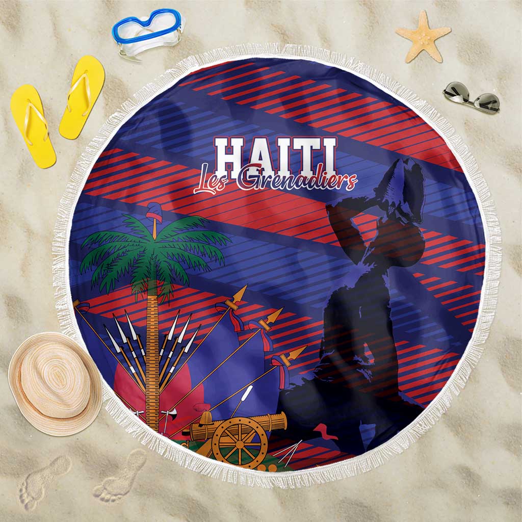 Haiti Football Les Grenadiers Beach Blanket Echoes of History - Wonder Print Shop