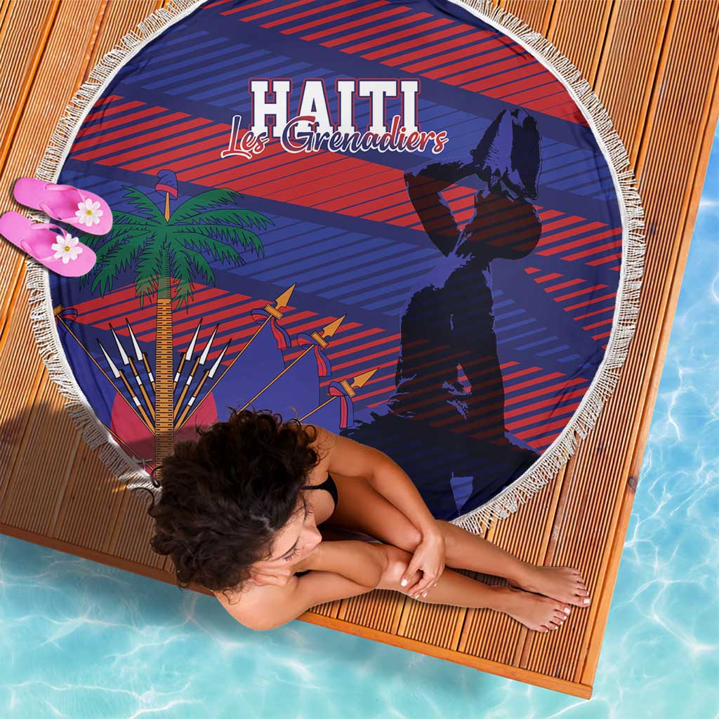 Haiti Football Les Grenadiers Beach Blanket Echoes of History - Wonder Print Shop