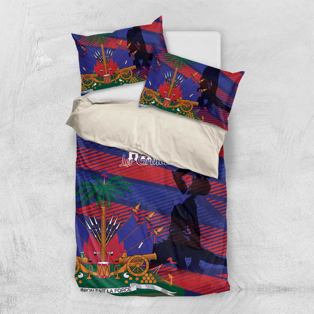 Haiti Football Les Grenadiers Bedding Set Echoes of History - Wonder Print Shop