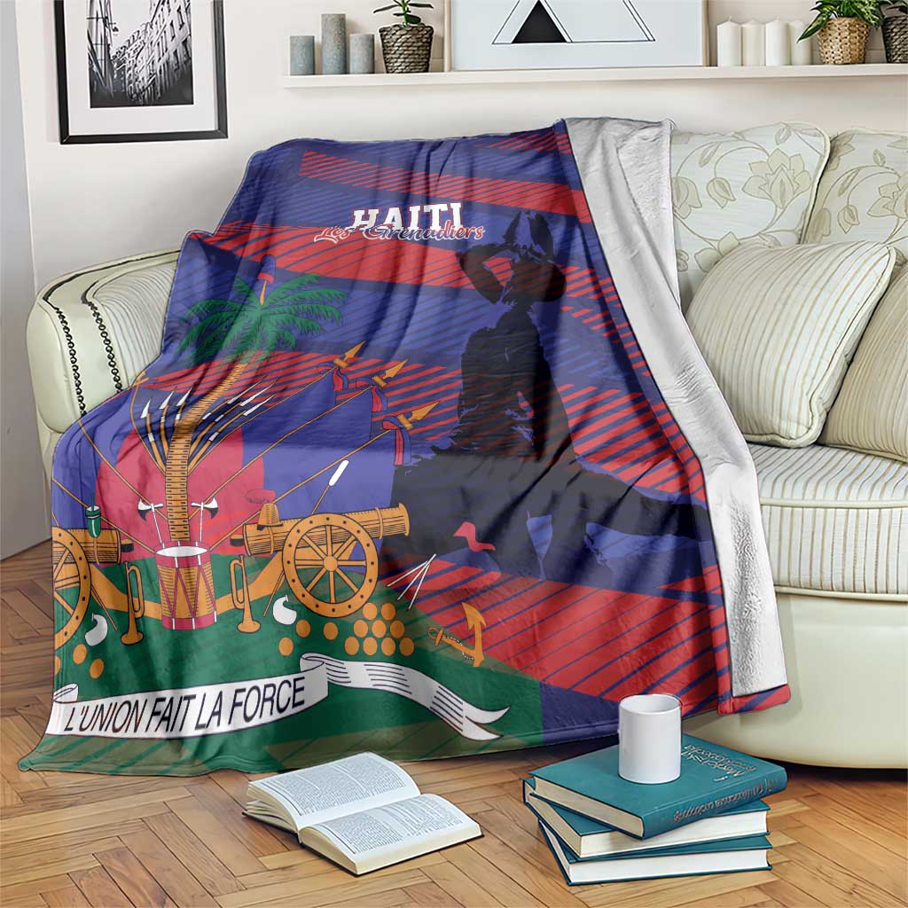 Haiti Football Les Grenadiers Blanket Echoes of History - Wonder Print Shop