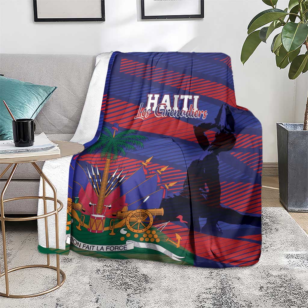 Haiti Football Les Grenadiers Blanket Echoes of History - Wonder Print Shop