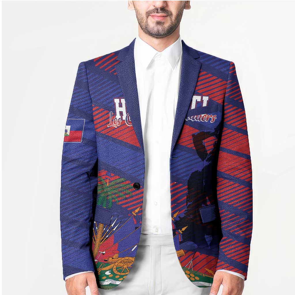 Haiti Football Personalized Les Grenadiers Blazer Echoes of History - Wonder Print Shop