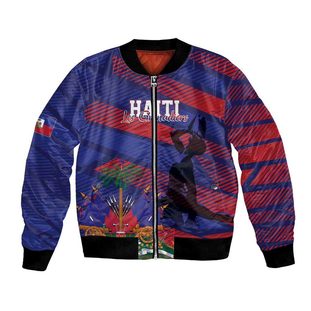 Haiti Football Personalized Les Grenadiers Bomber Jacket Echoes of History - Wonder Print Shop