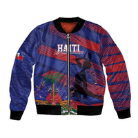 Haiti Football Personalized Les Grenadiers Bomber Jacket Echoes of History - Wonder Print Shop