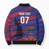 Haiti Football Personalized Les Grenadiers Bomber Puffer Jacket Echoes of History - Wonder Print Shop