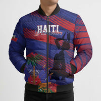 Haiti Football Personalized Les Grenadiers Bomber Puffer Jacket Echoes of History - Wonder Print Shop